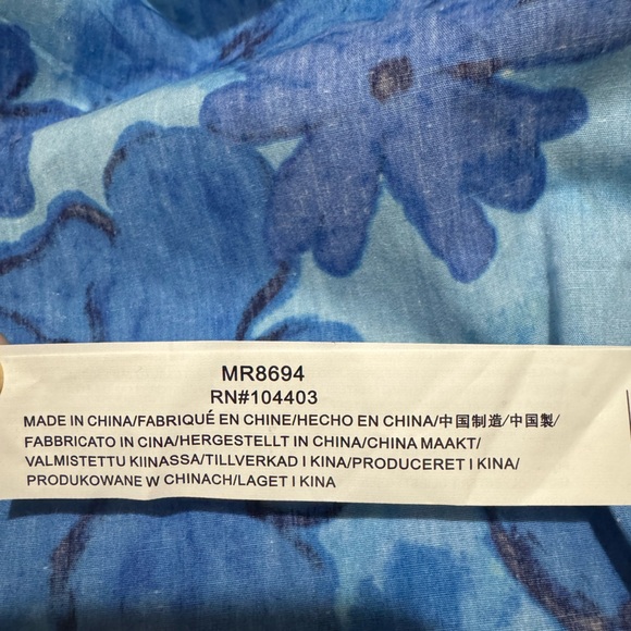 Moon River Shirred Drop-Waist Midi Dress Size Medium - Picture 14 of 14